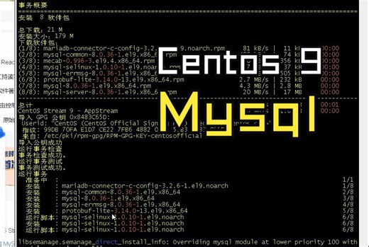 Centos-Stream 9 快速安装Mysql8.0.36