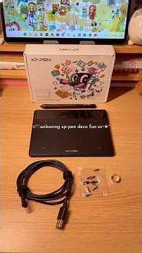 ⋆˙⟡unboxing XP-Pen deco fun xs♡✧˖° #unboxing #drawingtablet #digitalart #xppen #drawing