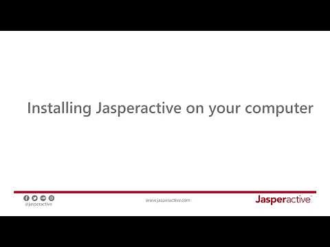 Installing Jasperactive on your computer
