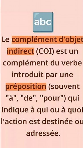 le complément d'objet indirect.
