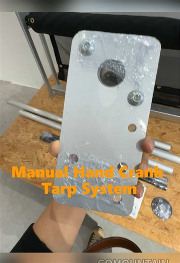 Manual Hand Crank Tarp System for Trucks & Trailers #TruckTarp #TarpSystem #tarpproductions #chinamanufacturer #factory