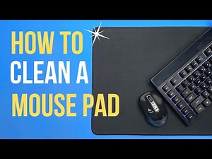 How to Clean Your Mouse Pad without Soap!
