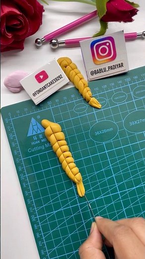 How To Make Elsa Braids with easy Tricks | fondant Hair Style tutorial ‪@fondantcakes9292‬