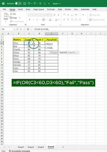 How to Auto Grade Students in Excel with Simple Trick #excel #exceltips #tricks