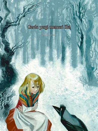 Snow Queen by Hans Christian Andersen Cerita dimulai dengan sebuah cermin ajaib buatan iblis yang membuat segala sesuatu yang baik terlihat buruk, dan yang buruk tampak lebih menonjol. Cermin itu pecah, dan serpihannya tersebar ke seluruh dunia. Jika serpihan itu masuk ke mata seseorang, ia akan melihat dunia secara dingin dan sinis. Jika masuk ke hati, hatinya menjadi beku. Di sebuah kota kecil, hiduplah dua anak, Gerda dan Kay, yang sangat dekat seperti saudara. Suatu hari, serpihan cermin mas
