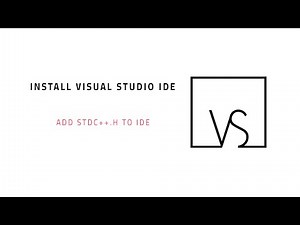 [ Arabic ] Install Visual Studio IDE, Add bits/stdc++.h Library