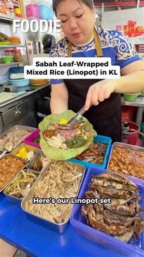 Sabah Leaf-wrapped Mixed Rice (Linopot) in KL 😋