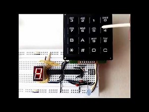 Codificador de teclado matricial de 4*4 con integrado 74C922