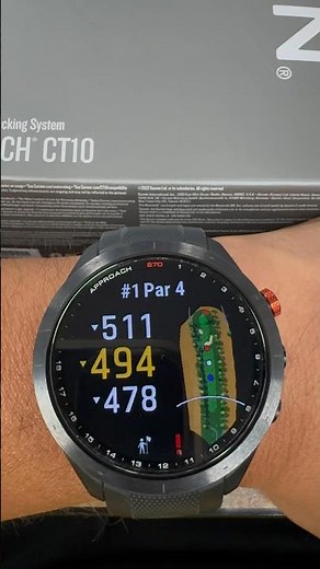 Garmin Approach S70 and CT 10 Sensors are simply the best for tracking shots