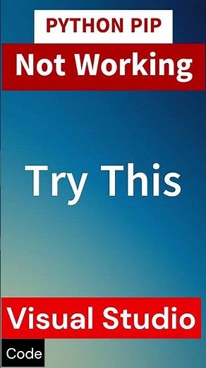 Python PIP Command Not Working ? #python #coding #computerscience