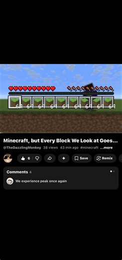 Make sure to watch the full video!! #minecraft #challenge #gaming #viral #fyp