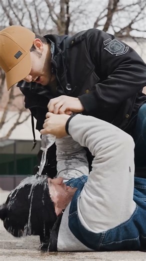 A water bottle fight gone wrong