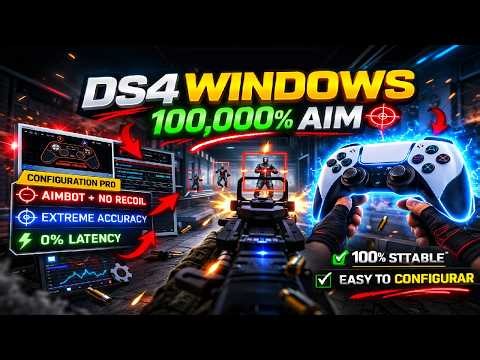 1️⃣ MAX AIM ASSIST AI DS4Windows 100,000% AIM 🔥 This Controller is BROKEN (Best Settings)