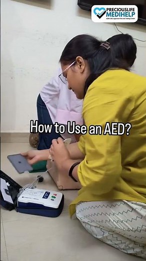 How to Use an AED During CPR (Step-by-Step) #shortsvideo #shorts