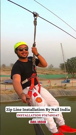 Zip Line Installation By Nail India | India's Largest Adventure Activities Manufacturer #dailyvlogs