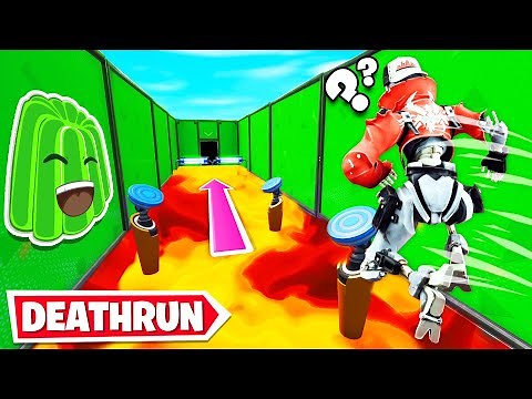 We Played a JELLY DEATHRUN Map!? (Fortnite Creative Mode)