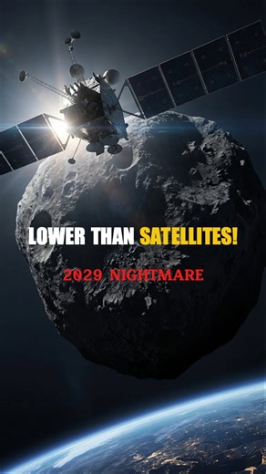 ⚠️ NASA: Apophis Will Fly LOWER Than Satellites! 🛰️😱 #shorts