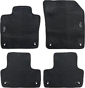 ecoMats All Weather Floor Mats for 2018 to 2026 Volvo XC60, with Safety Locks, Front and Rear Set, Odorless