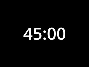 45 minutes Countdown Timer | black screen| Focus & Precision ⏳🔥