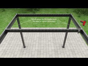Installation video of Sunlux Aluminium Pergola