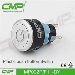 [Hot Item] 22mm Plastic Push Button Switch with Power Illuminated Lamp