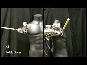 Robotic Tensegrity Structure with a Mechanism Mimicking Human Shoulder Motion