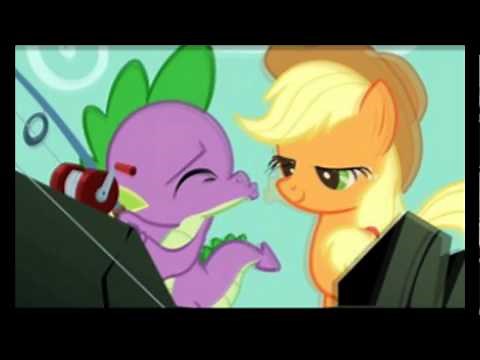 MLP: Spike X Apple Jack - Kiss