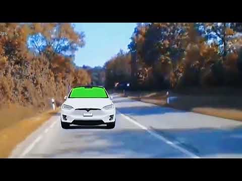 Green screen video driving in car