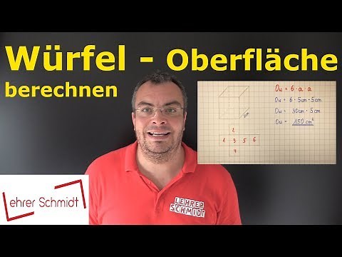 Cube - Calculate surface area | Mathematics - simply explained | Lehrerschmidt