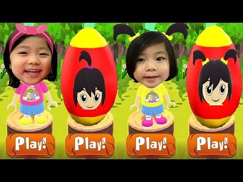 Tag with Ryan Kaji's EK World Twin Sisters Emma and Kate Mystery Surprise Eggs