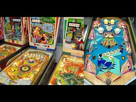 Vintage Pinball machines from the 50's 60's 70's 80's