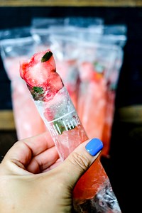 6.6M views · 104 reactions | BOOZY POPSICLES!!! Strawberry Basil...