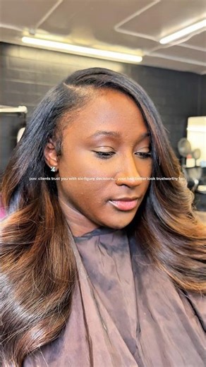 Side part quickweave #sidepart #hairtutorial