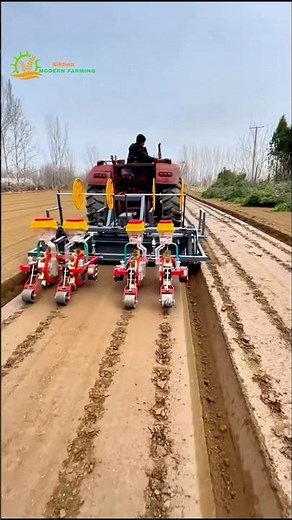 Vegetable Seedling Transplanter 🌾 #transplanter #agriculture #facts