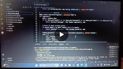 #microservices #webdevelopment #python #flask #internship #learningbydoing #softwaredevelopment #apis #fullstack #engineeringstudent | Aditi Dhavale