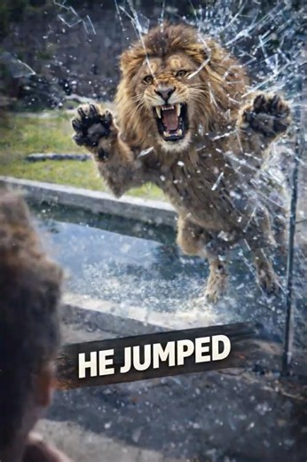 That Glass Saved Everyone #lion #zoo #scary