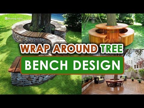 Wrap Around Tree Bench Design Ideas | @blowingideas