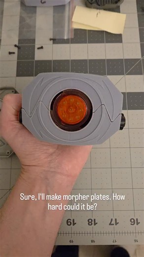 Mirrored Line Props on Instagram: "Lucky number 15 I guess. Fully compatible resin printed 91-93 MMPR morpher plates. Tested with original hardware. I'll post the files and begin selling them on my Etsy page shortly #powerrangers #powerrangerstoys #supersentai"