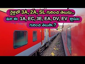 Exploring the Different Travel Classes in Indian Railways in Telugu