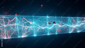 This showcases advanced experiments on quantum entanglement in a research lab featuring cutting-edge technology and innovative techniques