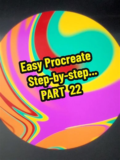 Easy Procreate Step-by-step Tutorial CLIPPING MASK AND TWIRL #easy #procreate #digitalart #beginner #tutorials