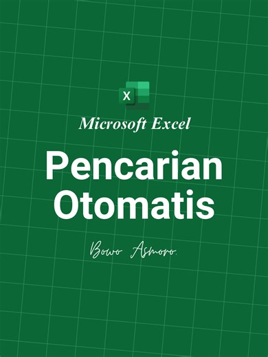 Membuat pencarian otomatis di Excel.