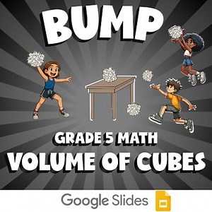 Volume of Cubes BUMP Math Game | No Prep Grade 5 Review