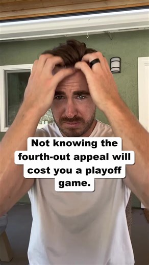 There has never been a successful fourth-out appeal in MLB history. Why? Because the rule is so confusing most coaches don't even know it exists. But it's legal at every level. If your runner leaves early on a tag-up and the inning ends on a non-force out somewhere else, the defense can appeal at the missed base for a fourth out — and that out replaces the third, erasing any runs that scored on the play. Teach your infielders to track which runner left early BEFORE they leave the field. Save thi