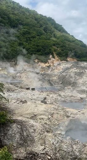 Drive in Volcano, St. Lucia
