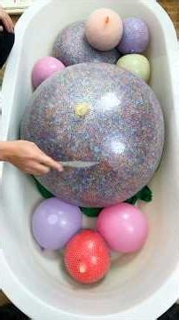 Huge Stress Balloons Filled with Beads 😍 Ultimate ASMR Pop