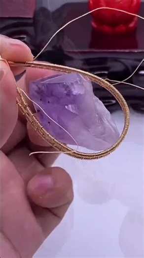 Wire Wrapped Gemstone Pendant DIY Copper Wire Jewelry Tutorial for Beginners