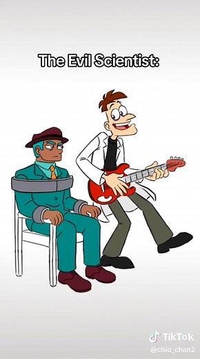 Human Perry the Platypus vs Evil Scientist Doofenshmirtz