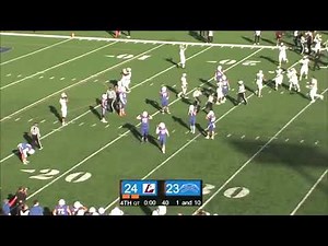 College QB kneels to lose the game...