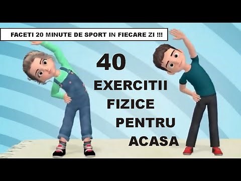 Complex de 40 exercitii fizice 🏋️ pentru acasa 🏠 Gimnastica pentru copii 🧘 Kids workout